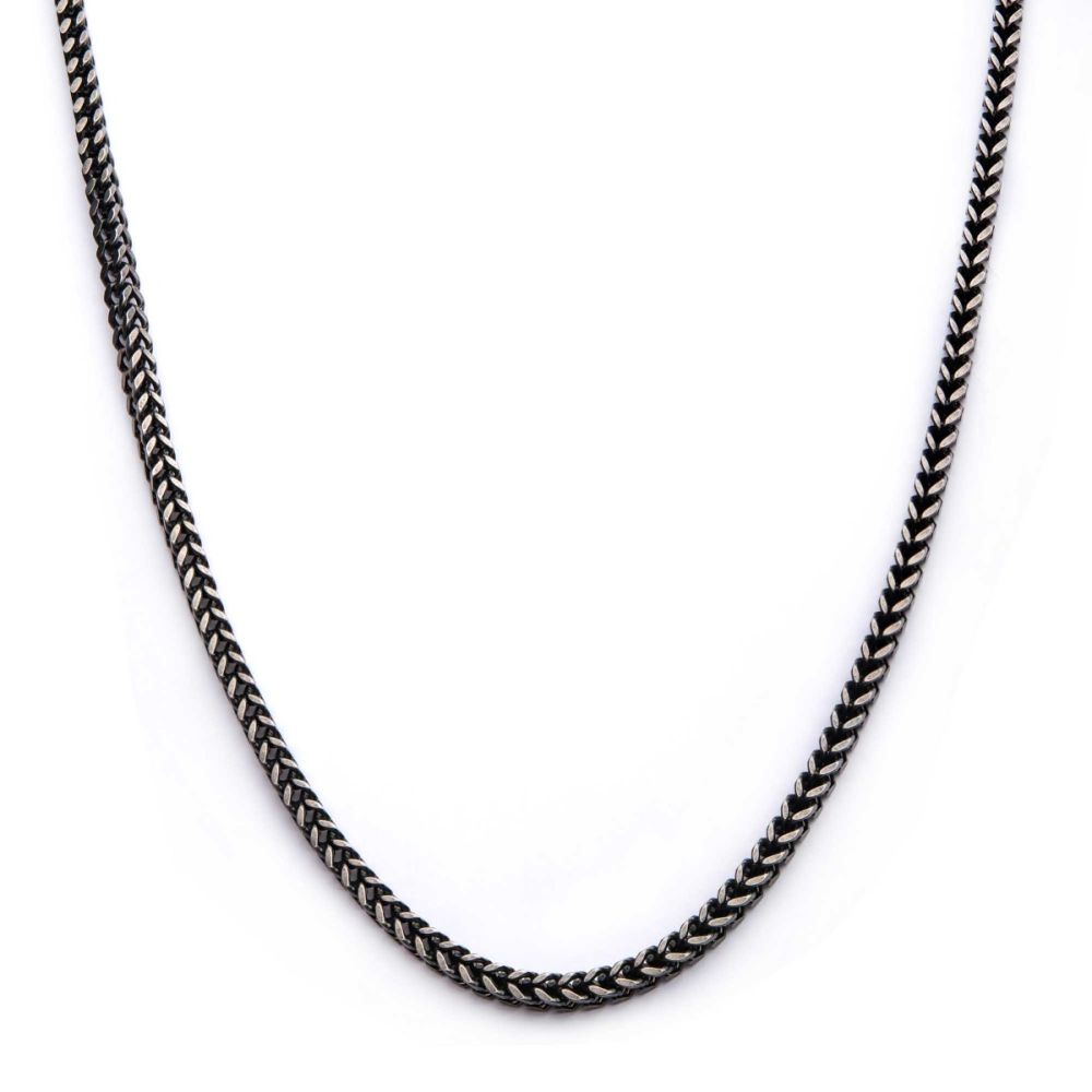 4mm 18Kt Gold IP Franco Chain Necklace