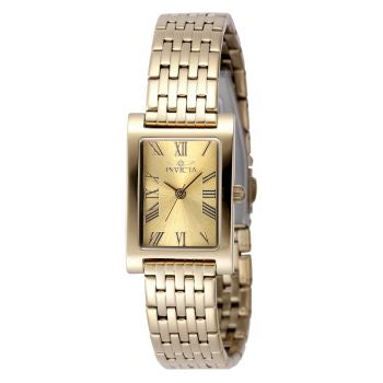 Angel Quartz Gold Dial Ladies Watch'
