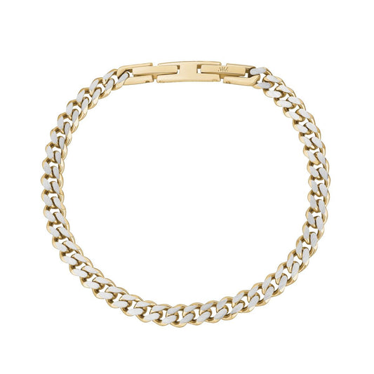 Two- Tone Cuban Bracelet