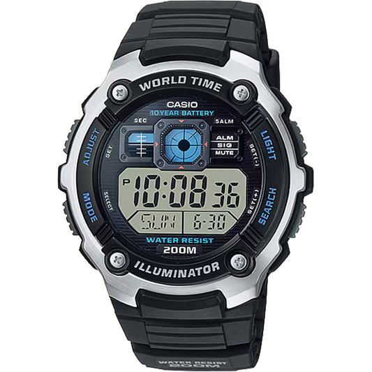 Reloj Casio Digital Goma Negro