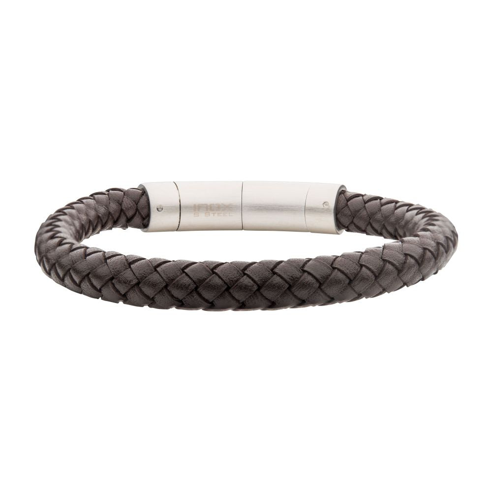 8mm Genuine Full Grain Cowhide Leather Bracelet