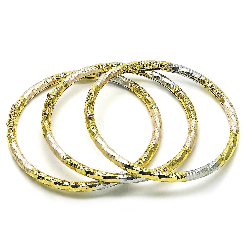 Tricolor Bangle Bracelet