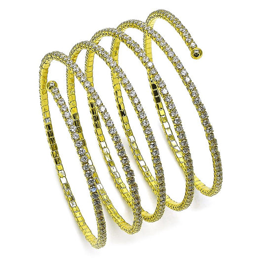 Brazalete fancy con circonia blanca