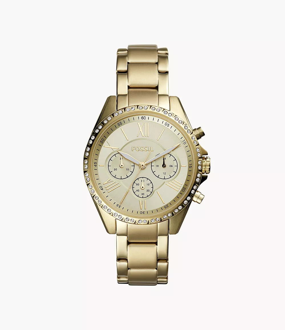 Modern Courier 40 mm Chronograph Gold-Tone Stainless Steel Watch