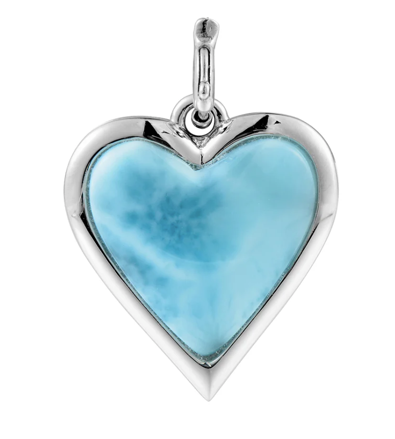 Alamea charm corazon en larimar