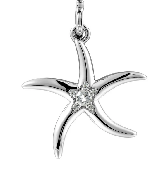 Alamea charm estrella de mar en plata