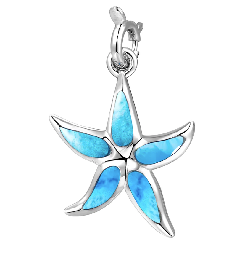 Alamea charm estrella de mar en larimar