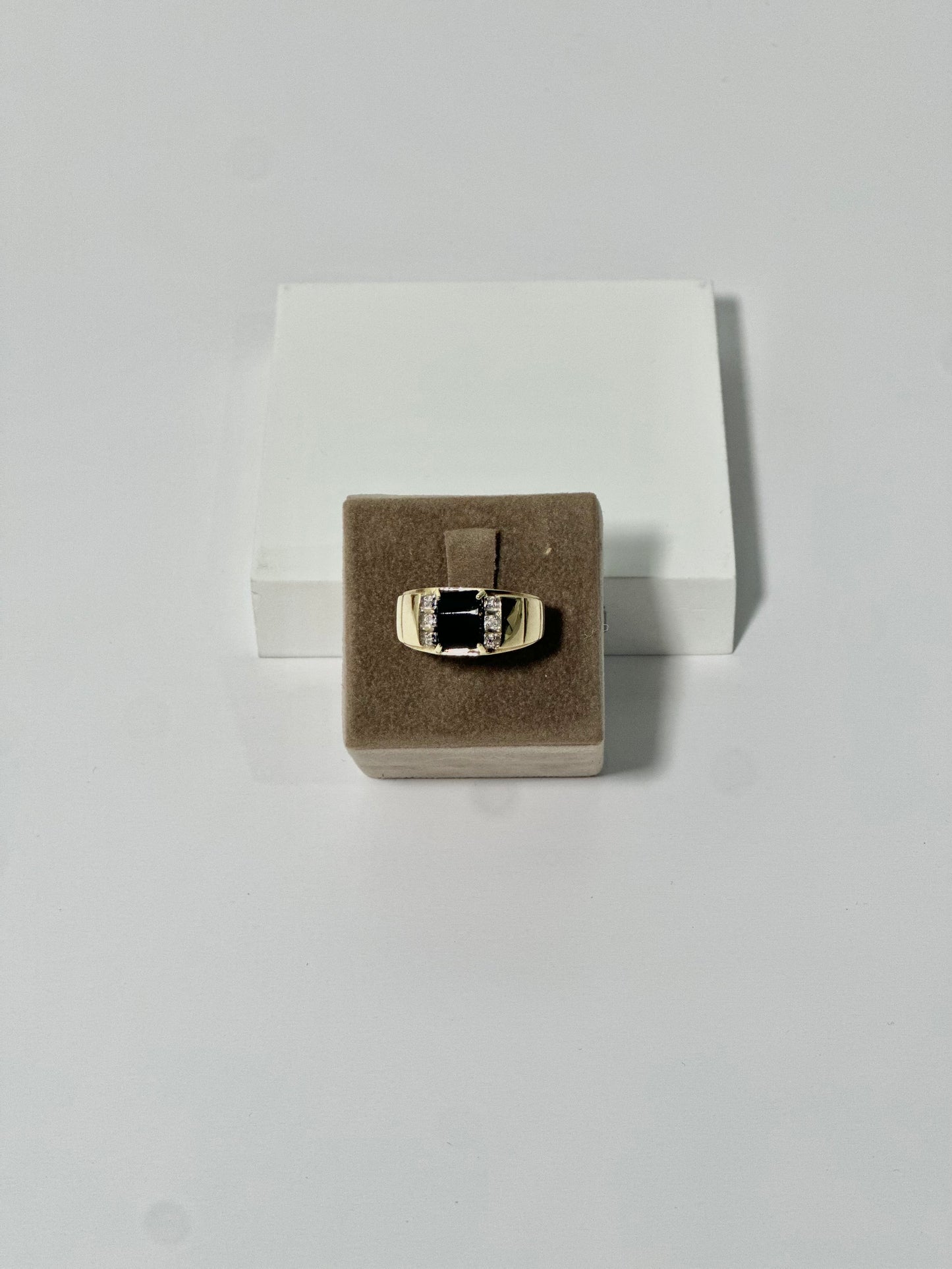 Onyx Crown Ring