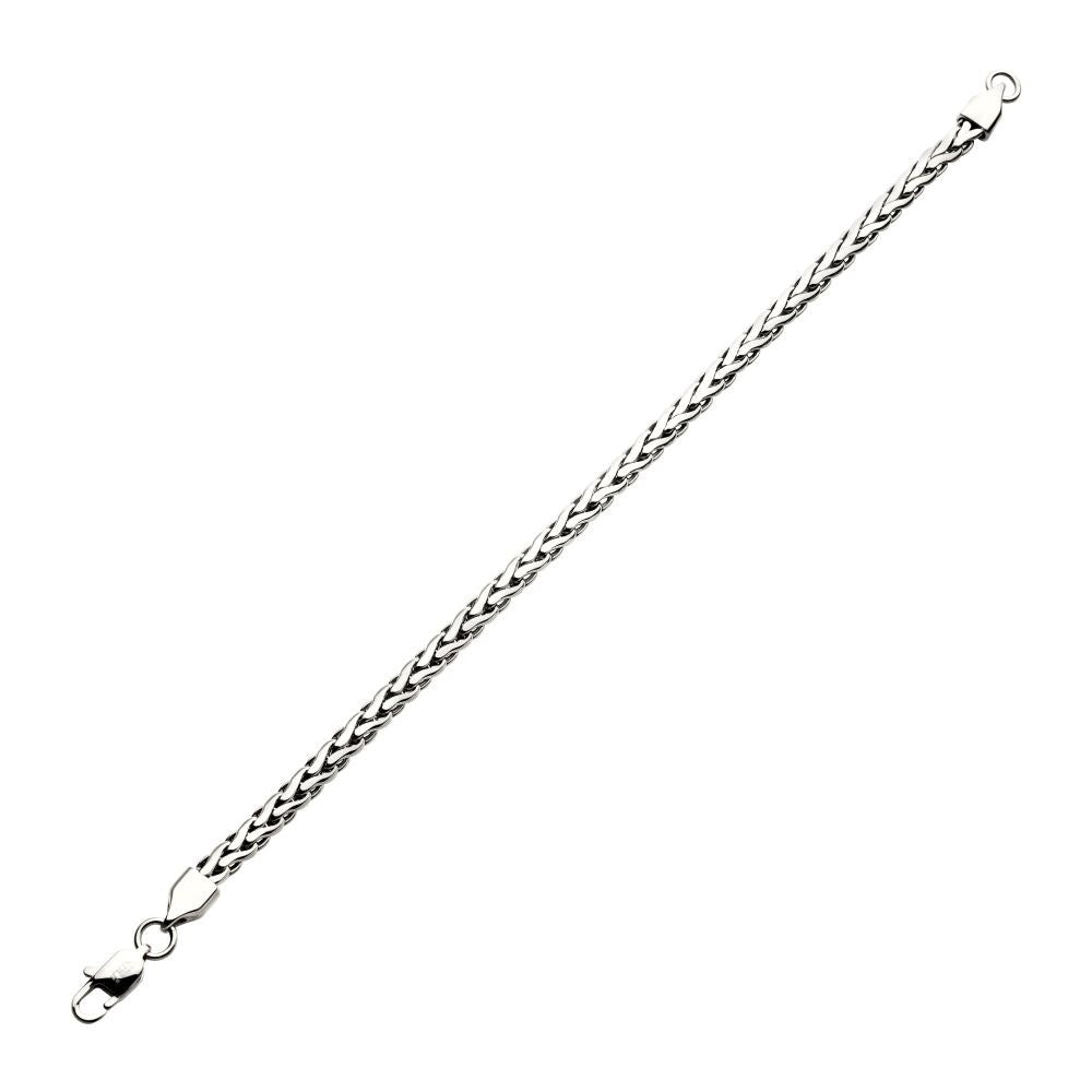 5mm 18Kt High Polished Finish Gold IP Stainless Steel Spiga Chain Bracelet