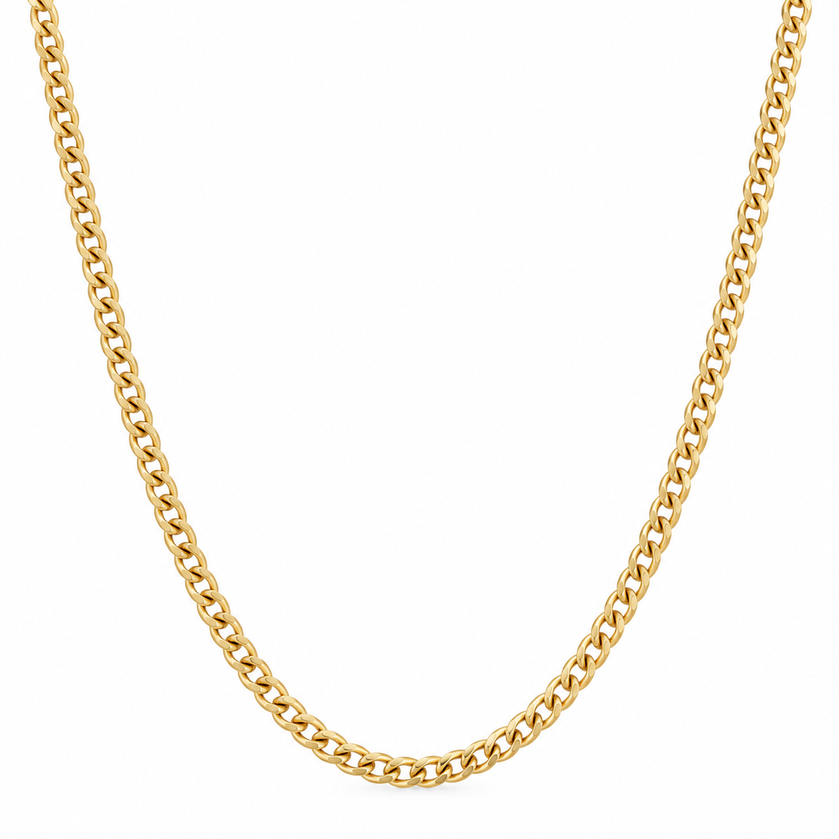 Cadena Oro 10kt Cubana Inflada 2mm, 16"