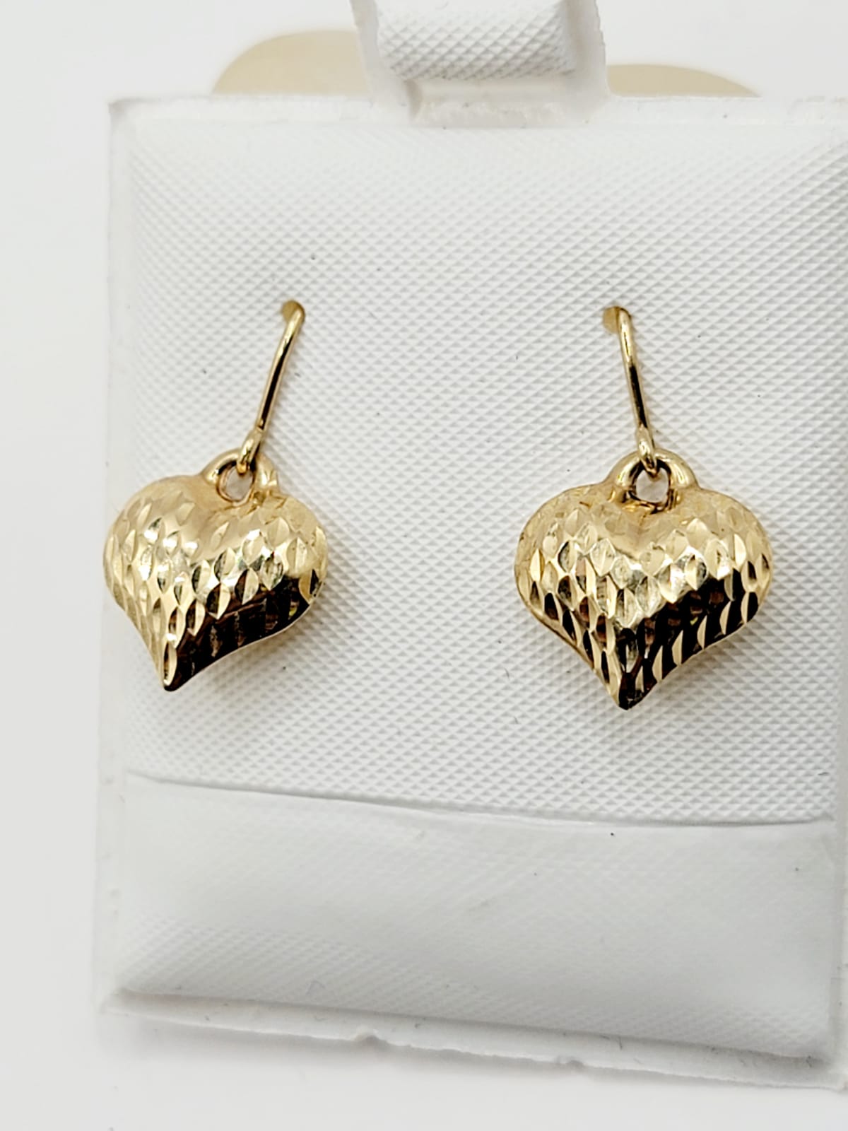 Arete de corazón Oro 14kt