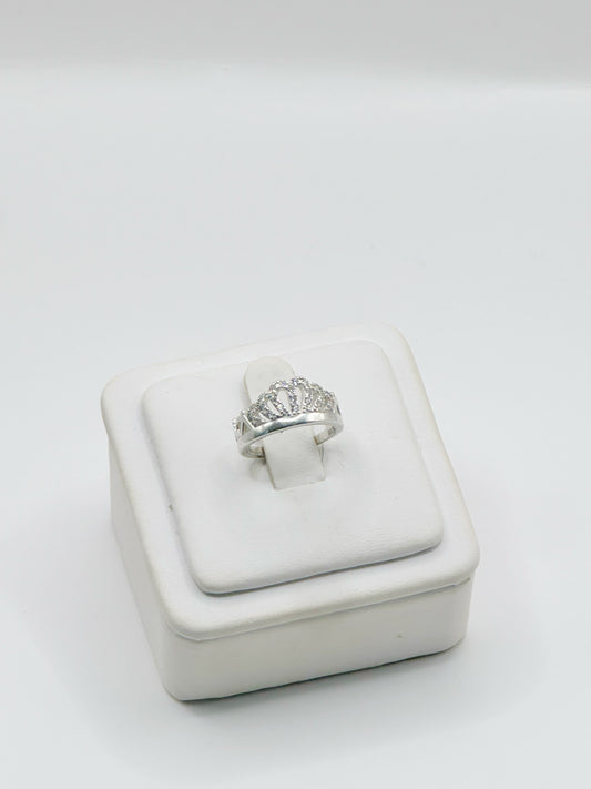 Sortija Plata 925 Size #4 Corona Fancy