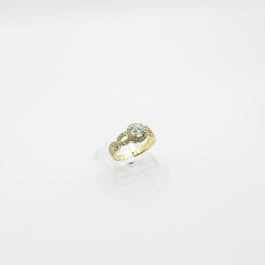 SORTIJA ORO 10KT INFINITY CON ZIRCONIZ