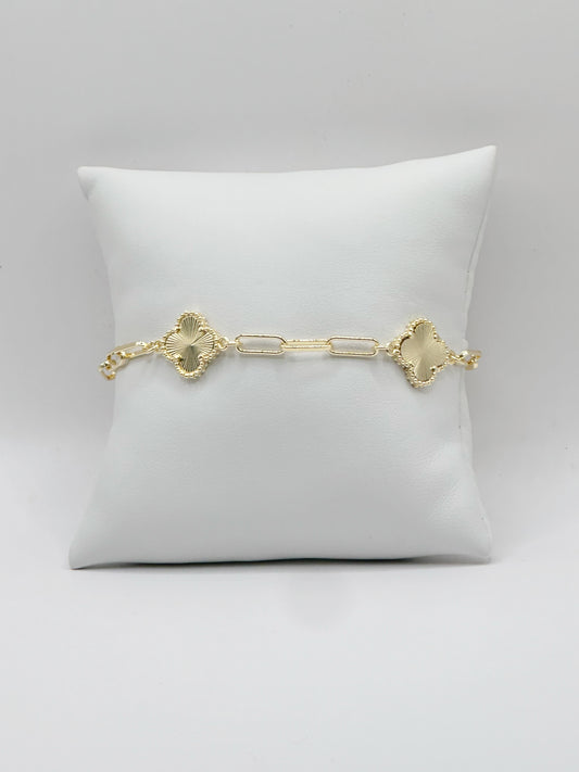 Clover Bracelet Gold Filled