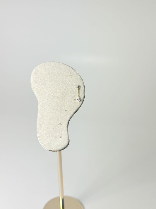 Piercing Cadena Colgante con Mini Zirconia Clear, Oro 14kt, Internal Thredded Closure