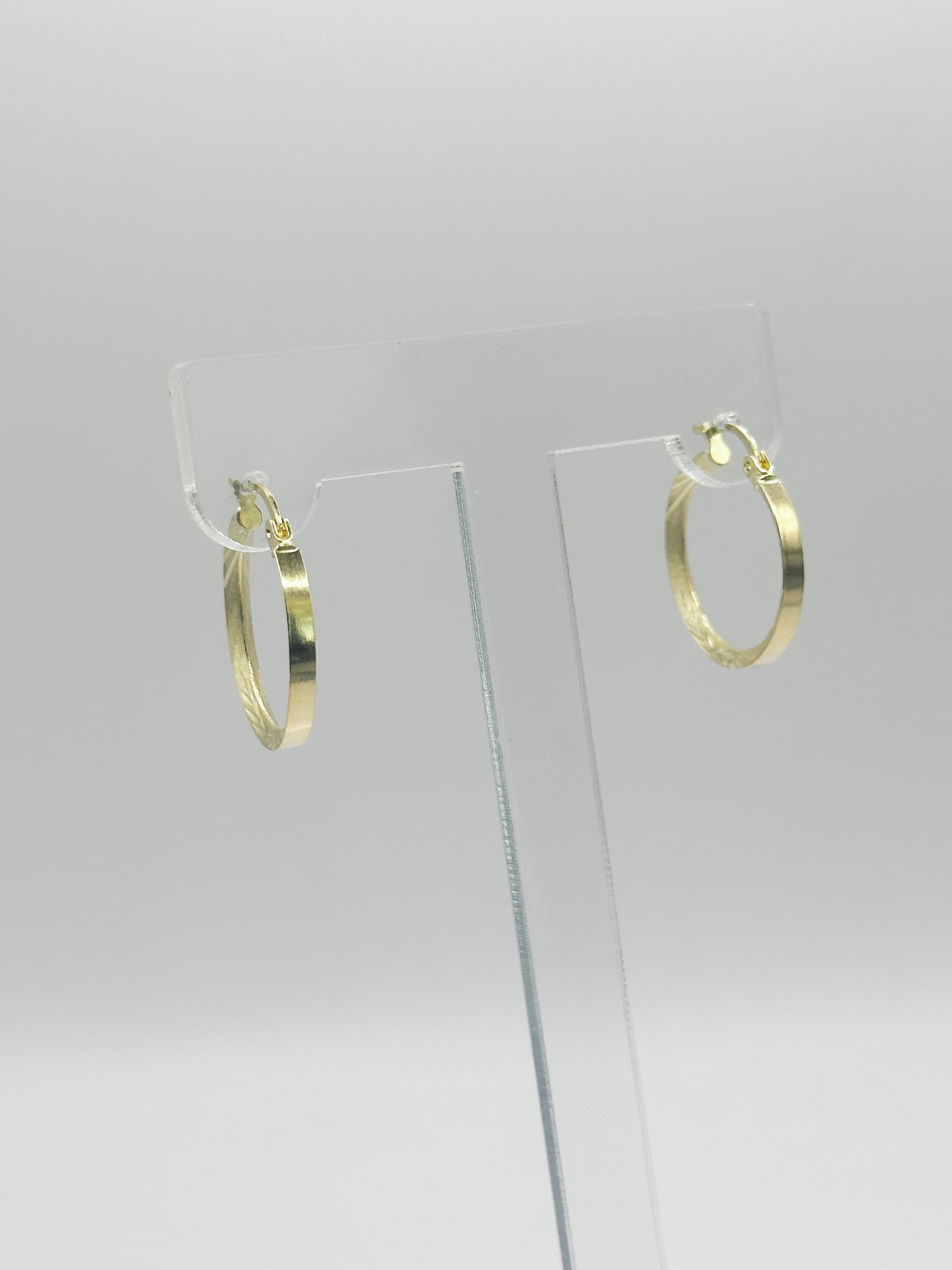 Argolla Thick Cut Diseño Interno 10kt