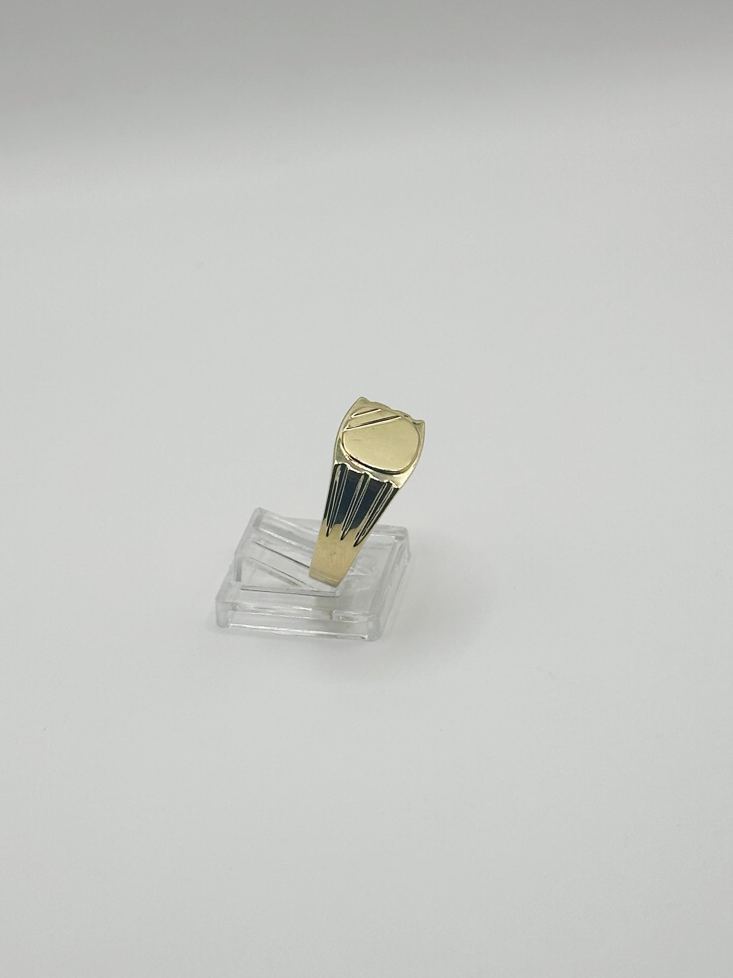 Anillo con Relieve Clásico 10kt