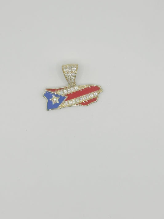 Mi Tierra Bella Silueta Puerto Rico 10kt