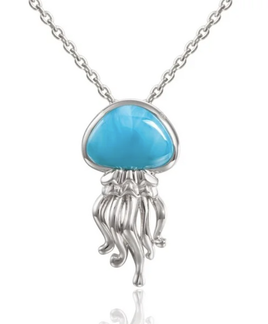 Alamea Larimar Jelly FishPendant