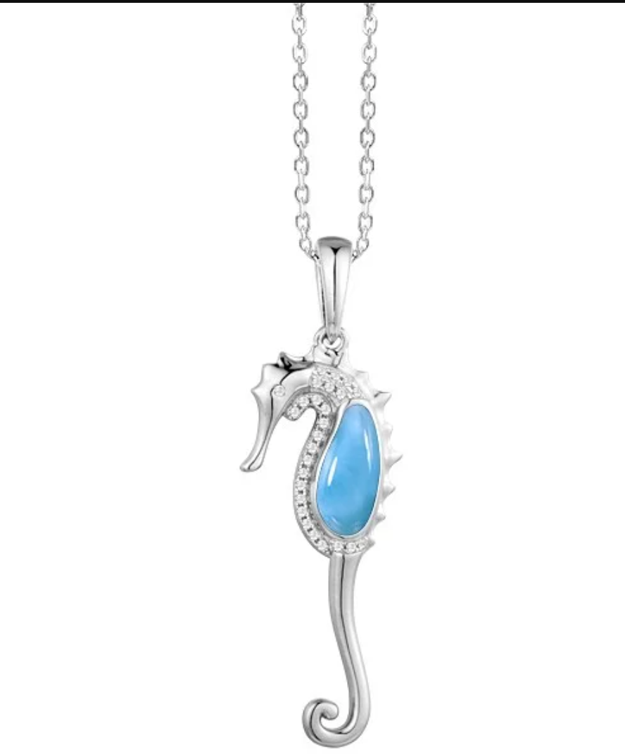 Larimar Seahorse Pendant