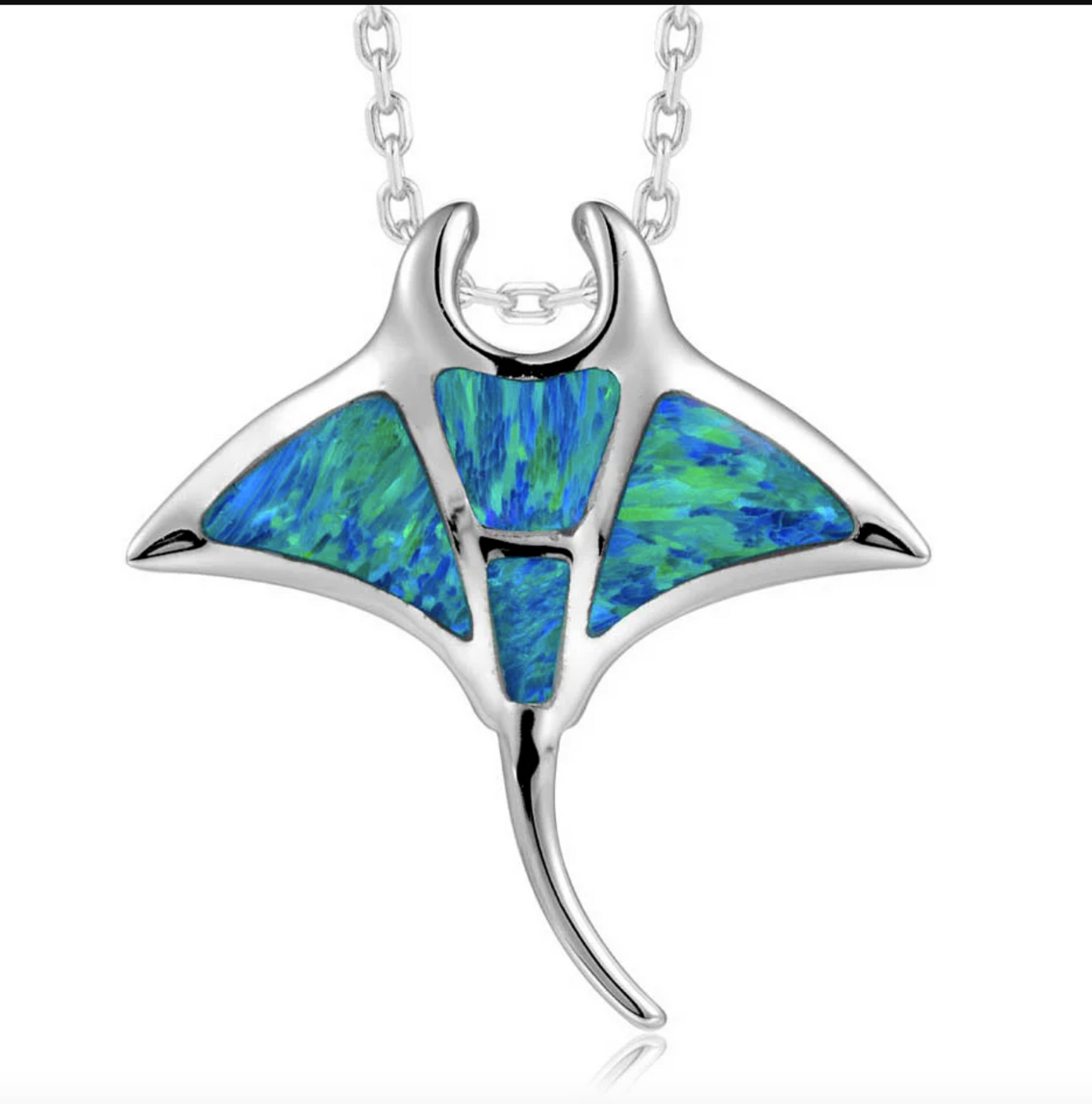 Alamea Opal Manta Ray Pendant