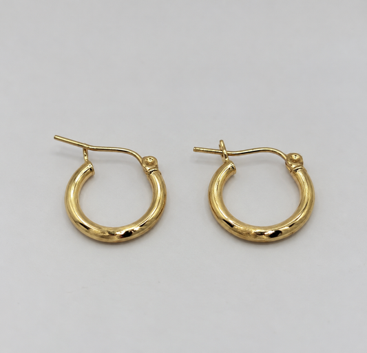 Argolla Oro 10kt Efecto Relieve Small