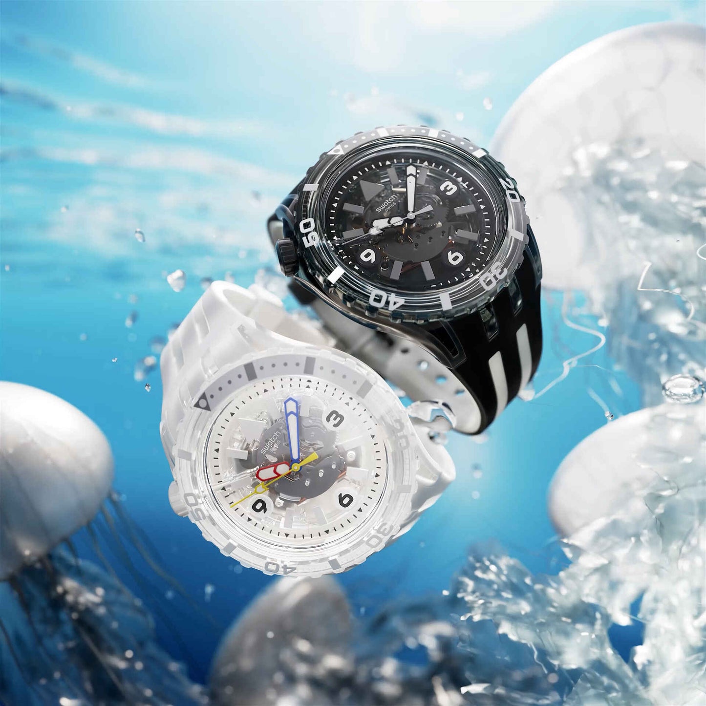 SWATCH BLACK SEA NETTLE