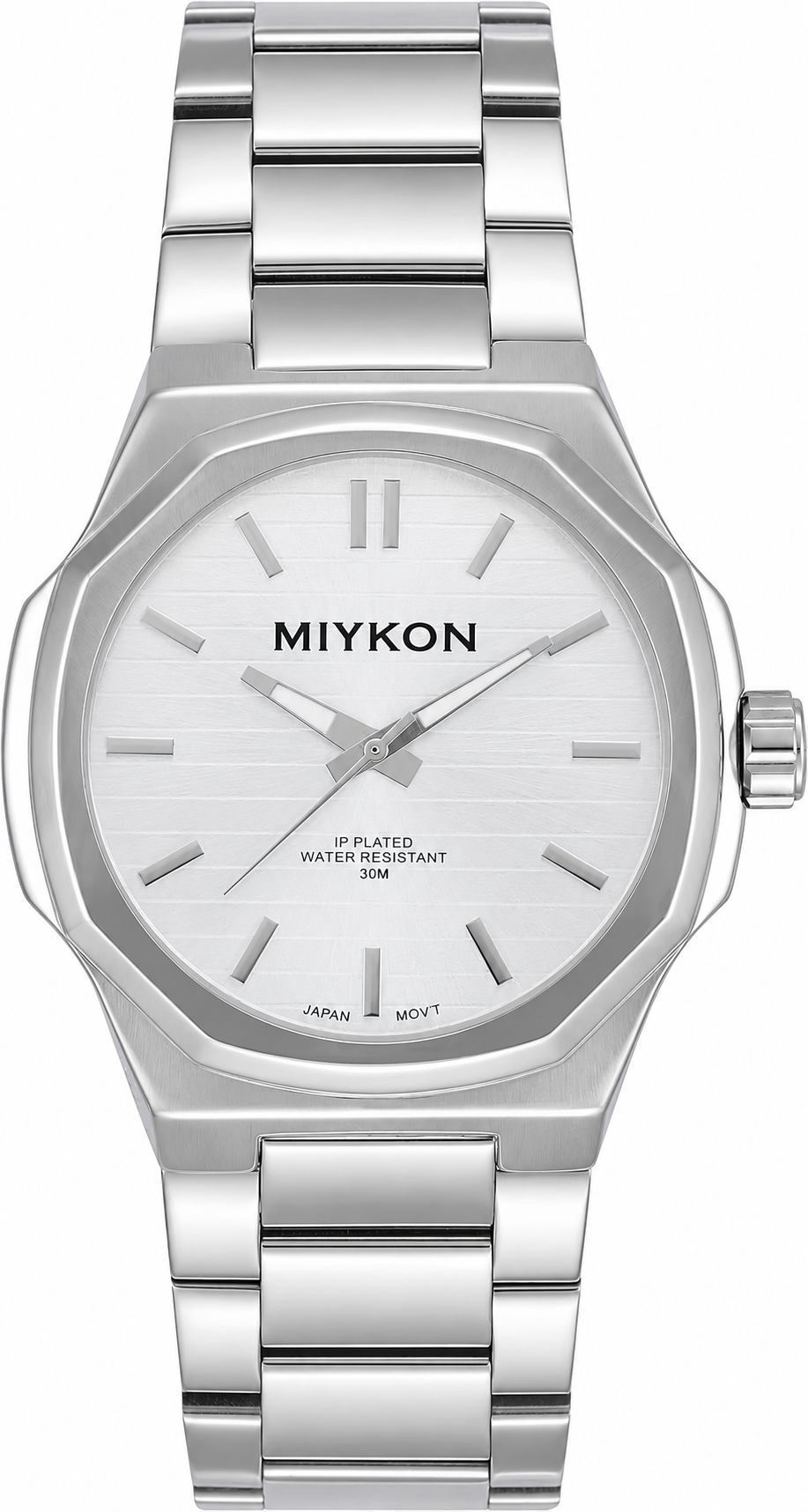 Miykon Clásico Plateado Hombre Stainless Steel