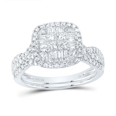 7/8 CT Diamond Weading Ring in 10k White Gold