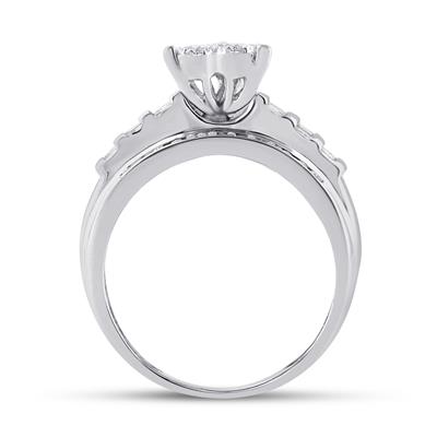 1/2 CT Diamond Ring in 10k White Gold