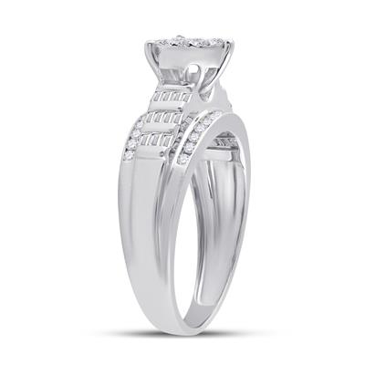 1/2 CT Diamond Ring in 10k White Gold