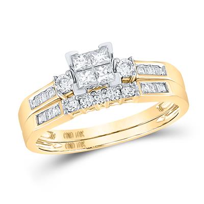 1/2 CT Diamond Wedding Ring in 10k Yellow Gold