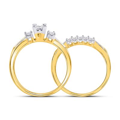 1/2 CT Diamond Wedding Ring in 10k Yellow Gold