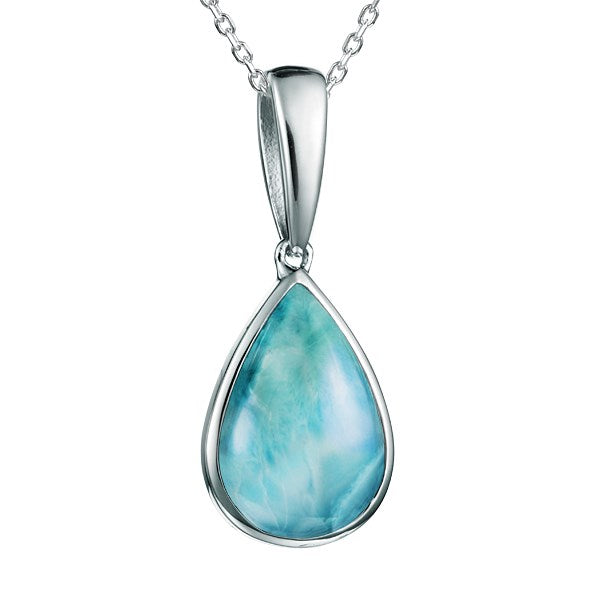 Larimar Tear Drop Pendant