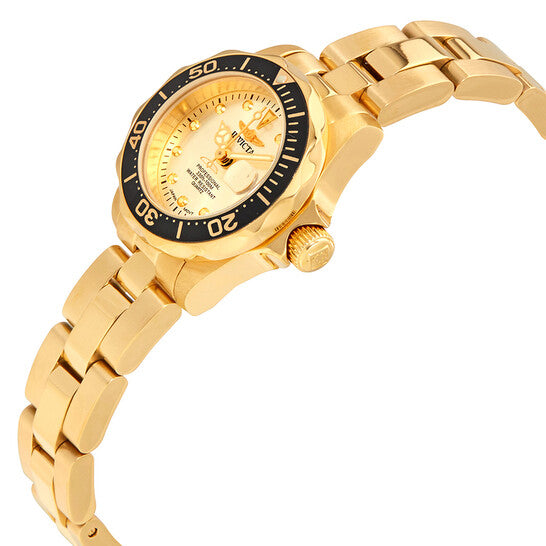 Invicta Ladies, Pro- Diver Golden Watch 24.5mm